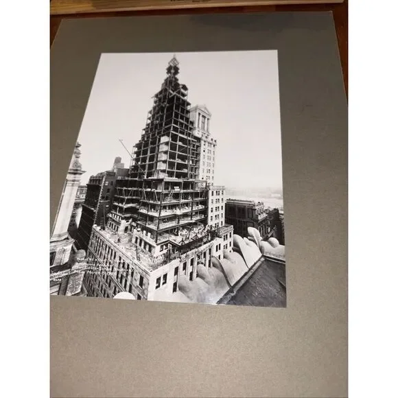 Antique 48 Wall Street Mounted American Architecture Photo New York City NYC - Picture 3 of 5